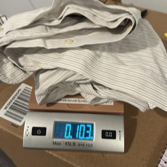 Brooks Brothers 1818 Traditional Fit 18-35 Maroon & Blue Stripe Mens Button Down - Picture 9 of 9